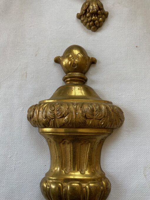 1970/80 Series Of 6 Wall Lights In Gilt Bronze In The Style Of LXVI Signed Maison Baguès 36 X H 39 cm - Image 6