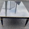 1950/70 Gerard MILLE Pour Maison Jansen Table Basse Bois Laqué Noir 121 x 81 cm – Image 13