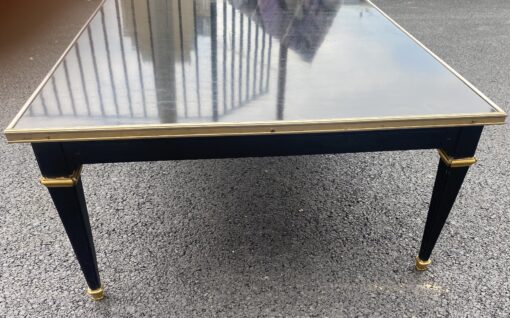 1950/70 Coffee Table Wood Lacquered Black Maison Jansen By Gerard MILLE 121 x 81 cm - Image 12