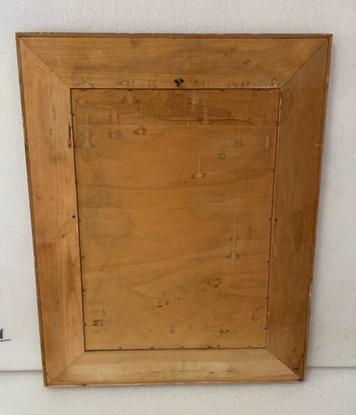 1960/70 Chinese Mirror And Venetian Masks Eglomized Decor And Gold Leaf Frame 76 X 61 cm - Image 2