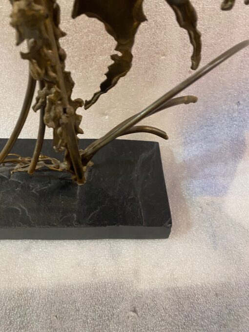 1970′ Plant Sculpture By FAURE, FERNANDEZ or DUVAL BRASSEUR For HONORE PARIS - Image 10