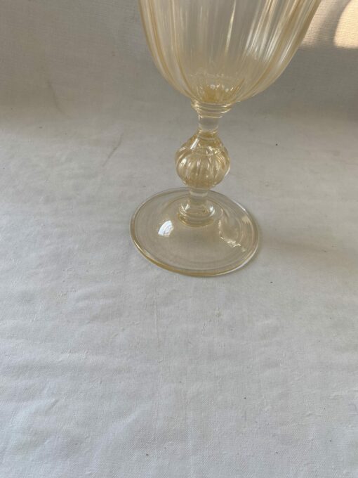1970/80 ′ Murano Crystal Vase With Murano Gold Paillons H 43 cm Ø 34 - Image 5