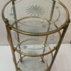 1950/70′ Rolling Server Round Bronze 4 Trays In The Style Of Maison Jansen - Image 7