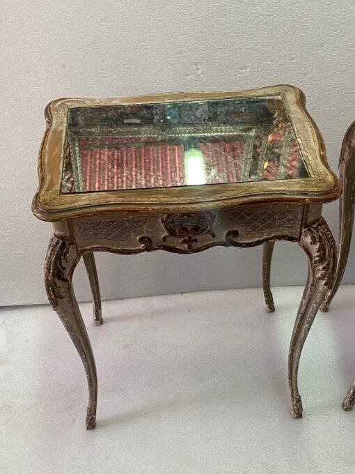 1950 Paire De Chevets  Bois Patiné 45 X 33 X H 60 cm – Image 8