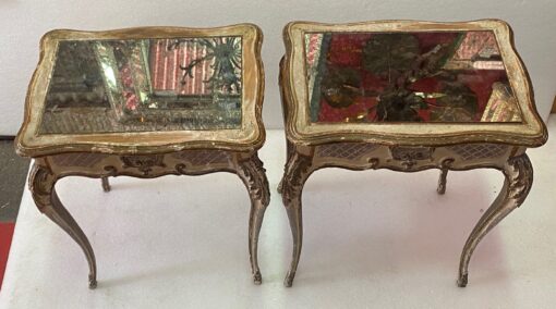 1950 Paire De Chevets  Bois Patiné 45 X 33 X H 60 cm – Image 6