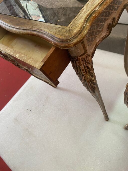 1950 Paire De Chevets  Bois Patiné 45 X 33 X H 60 cm – Image 3