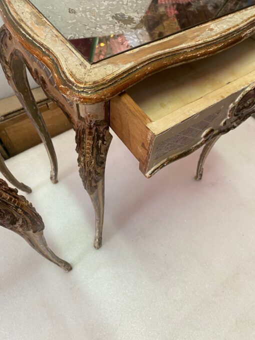 1950 Paire De Chevets  Bois Patiné 45 X 33 X H 60 cm – Image 2