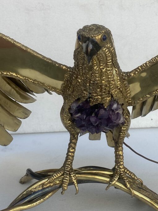 1970′ Eagle Posed with Spread Wings RICHARD AND ISABELLE FAURE for HONORÉ – PARIS Or Fernandez Or Duval Brasseur - Image 4