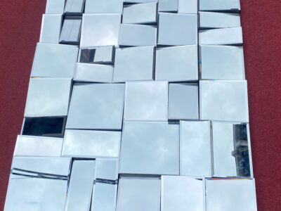 Faceted wall-hanging mirror by Small Neal 100 X 80 cm