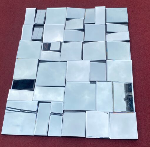 Faceted wall-hanging mirror by Small Neal 100 X 80 cm
