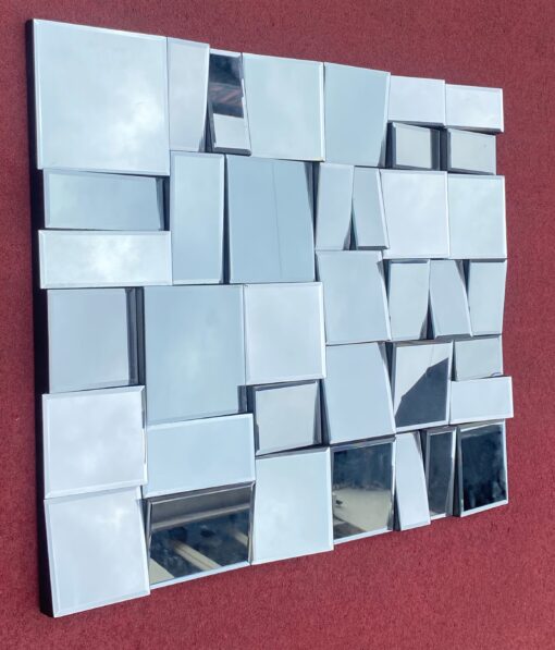 Faceted wall-hanging mirror by Small Neal 100 X 80 cm - Image 7