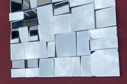 Faceted wall-hanging mirror by Small Neal 100 X 80 cm - Image 4