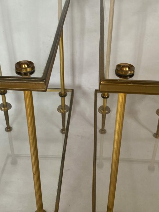 1970' Pair of Side Tables in Bronze, Maison Baguès 50.5 X 25.5 X H 48 cm - Image 10