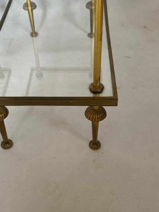 1970' Pair of Side Tables in Bronze, Maison Baguès 50.5 X 25.5 X H 48 cm - Image 9