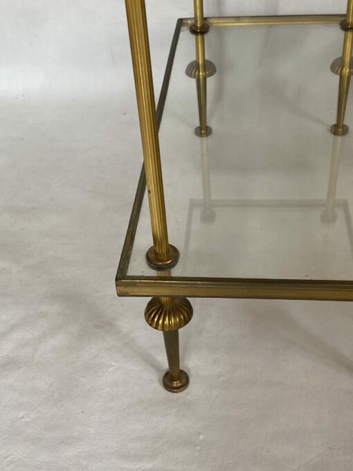 1970' Pair of Side Tables in Bronze, Maison Baguès 50.5 X 25.5 X H 48 cm - Image 8