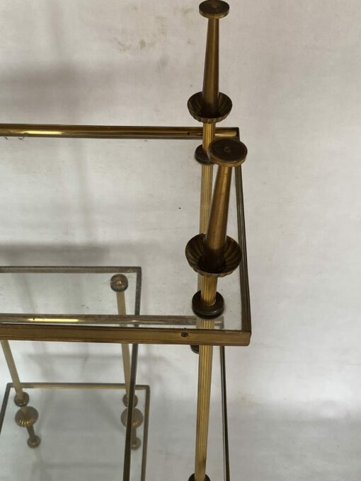 1970' Pair of Side Tables in Bronze, Maison Baguès 50.5 X 25.5 X H 48 cm - Image 6
