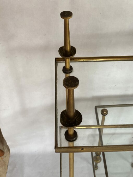 1970' Pair of Side Tables in Bronze, Maison Baguès 50.5 X 25.5 X H 48 cm - Image 5
