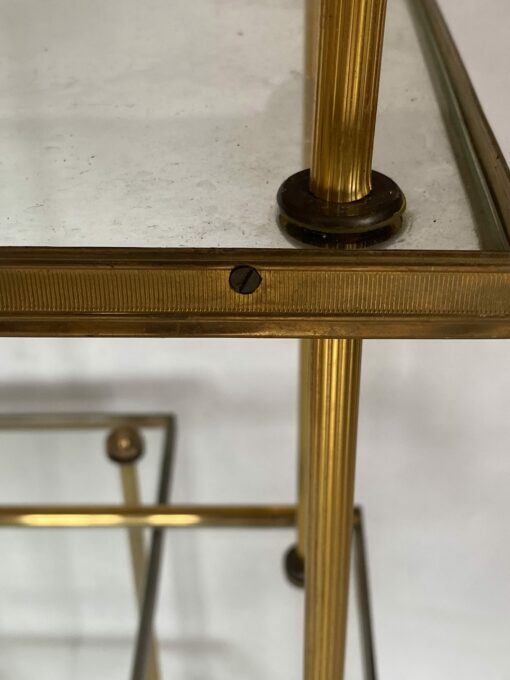 1970' Pair of Side Tables in Bronze, Maison Baguès 50.5 X 25.5 X H 48 cm - Image 4