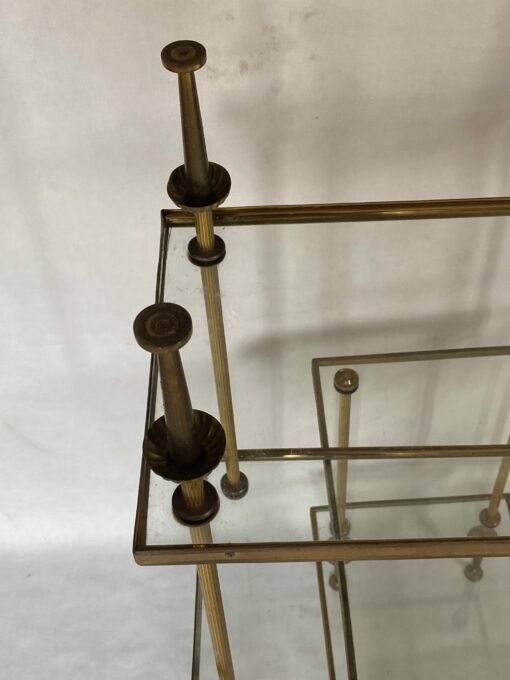 1970' Pair of Side Tables in Bronze, Maison Baguès 50.5 X 25.5 X H 48 cm - Image 3