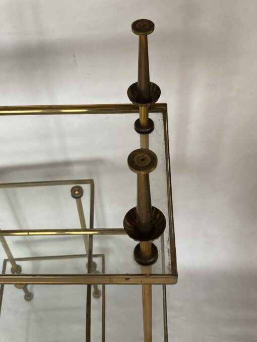 1970' Pair of Side Tables in Bronze, Maison Baguès 50.5 X 25.5 X H 48 cm - Image 2