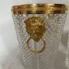 1970 'Champagne Bucket, Ice Cubes and Diamond Point Crystal Bottle With Gilt Bronze Lion Heads - Image 4