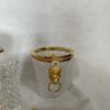 1970 'Champagne Bucket, Ice Cubes and Diamond Point Crystal Bottle With Gilt Bronze Lion Heads - Image 5