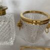 1970 'Champagne Bucket, Ice Cubes and Diamond Point Crystal Bottle With Gilt Bronze Lion Heads - Image 8