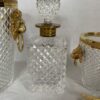 1970 'Champagne Bucket, Ice Cubes and Diamond Point Crystal Bottle With Gilt Bronze Lion Heads - Image 9