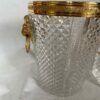 1970 'Champagne Bucket, Ice Cubes and Diamond Point Crystal Bottle With Gilt Bronze Lion Heads - Image 11