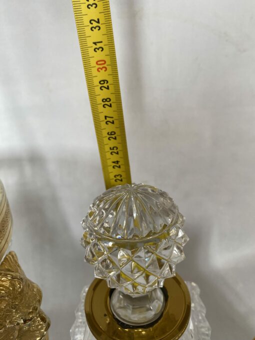 1970 'Champagne Bucket, Ice Cubes and Diamond Point Crystal Bottle With Gilt Bronze Lion Heads - Image 16