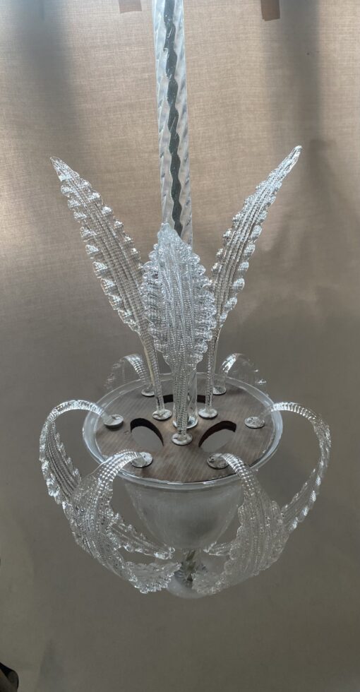 1950/70′ Lustre Cristal Murano  Forme Ananas par Barovier & Toso H 92 Ø 37 cm – Image 13