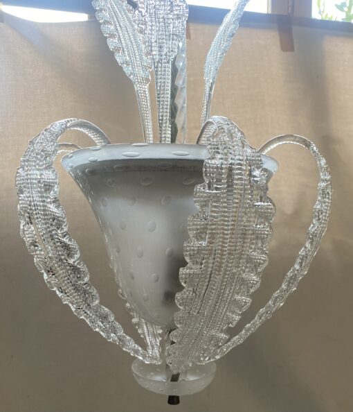 1950/70′ Lustre Cristal Murano  Forme Ananas par Barovier & Toso H 92 Ø 37 cm – Image 14