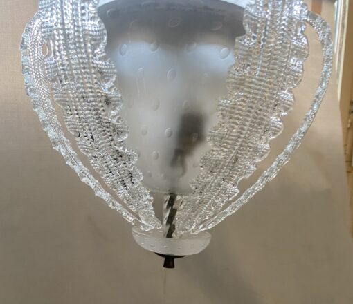 1950/70′ Lustre Cristal Murano  Forme Ananas par Barovier & Toso H 92 Ø 37 cm – Image 15