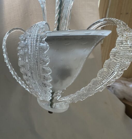 1950/70′ Lustre Cristal Murano  Forme Ananas par Barovier & Toso H 92 Ø 37 cm – Image 16