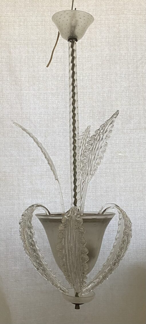 1950/70′ Lustre Cristal Murano  Forme Ananas par Barovier & Toso H 92 Ø 37 cm – Image 22