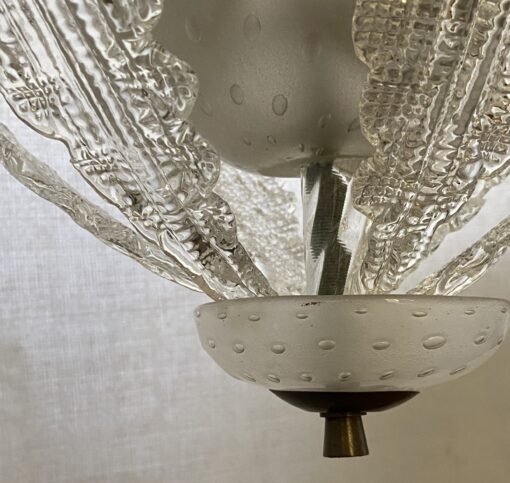 1950/70′ Lustre Cristal Murano  Forme Ananas par Barovier & Toso H 92 Ø 37 cm – Image 3