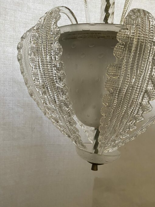 1950/70′ Lustre Cristal Murano  Forme Ananas par Barovier & Toso H 92 Ø 37 cm – Image 26