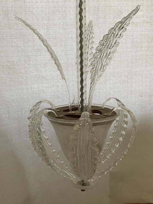 1950/70′ Lustre Cristal Murano  Forme Ananas par Barovier & Toso H 92 Ø 37 cm – Image 27