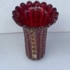 1970′ Vase Cristal Murano Violine et Or Signé Toso H 32 cm – Image 5