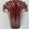 1970′ Violine and Gold Murano Crystal Vase Signed Toso H 31 cm - Image 8