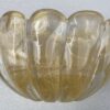 1970′ Vasque Cristal Murano Avec Paillons D’ Or Signés Archimede Seguso Murano  H 13 cm 21 X 15 CM – Image 5