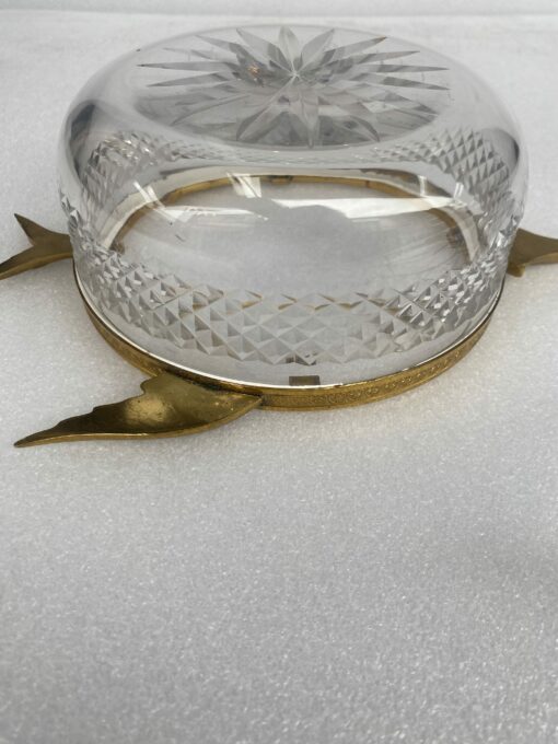 1970' Necessary A Caviar Gilt Bronze And Crystal With Sturgeon Pattern - Image 7
