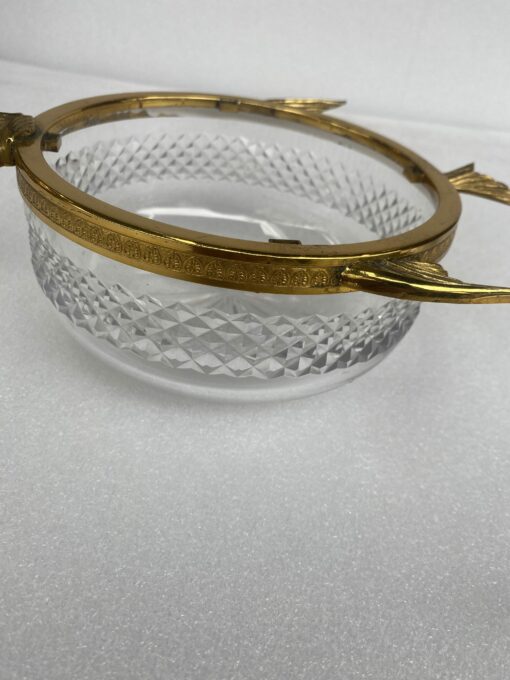1970' Necessary A Caviar Gilt Bronze And Crystal With Sturgeon Pattern - Image 8