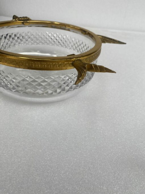 1970' Necessary A Caviar Gilt Bronze And Crystal With Sturgeon Pattern - Image 9