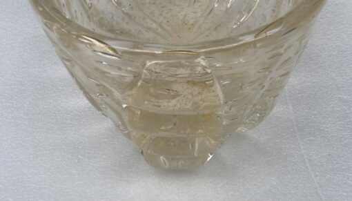 1970′ Murano Crystal Bowl With Murano Gold Paillons H 13 cm x 38 X 23 CM - Image 7