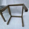 1970′ Paire De Bouts De Canapés Guy Lefevre en Laiton Avec Vitres Fumées 42 X 42 X H 37 cm – Image 11