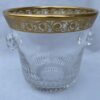 1970′ Crystal Champagne Bucket Signed St Louis Golden Decors Model Thistle - Image 2