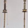 1970′ Pair Of Floor Lamps In Gilt Bronze Maison Baguès Bamboo Model H 160 cm - Image 5