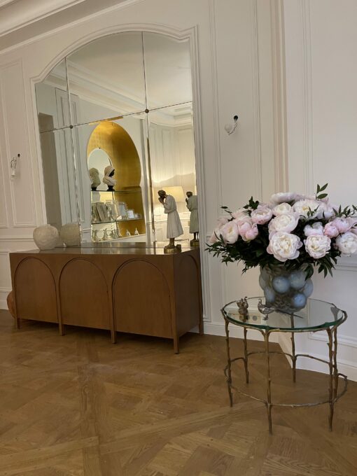 1950/70' Table De Salon En Bronze Doré Décor Végétal Style Maison Charles – Image 18