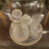 1900' Service De Nuit Baccarat Signé  6 Piéces Avec Dorure
